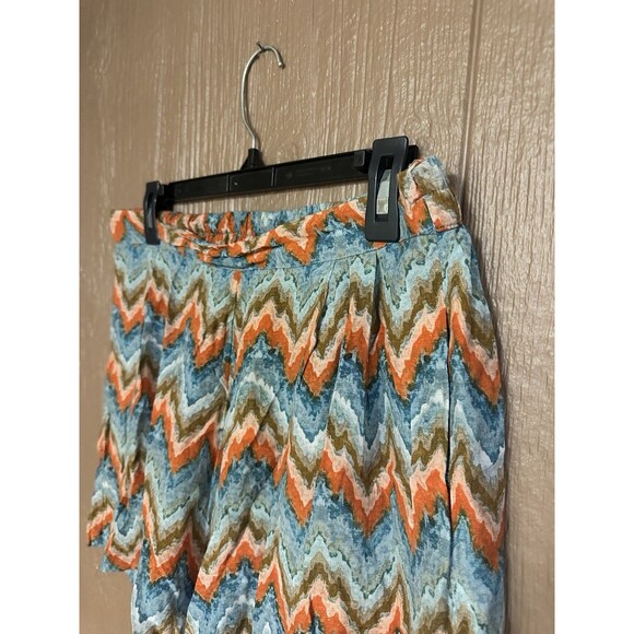 Anthropologie Bl^nk London Colorblock Flowy Shorts Size Medium Viscose Light - Picture 2 of 5